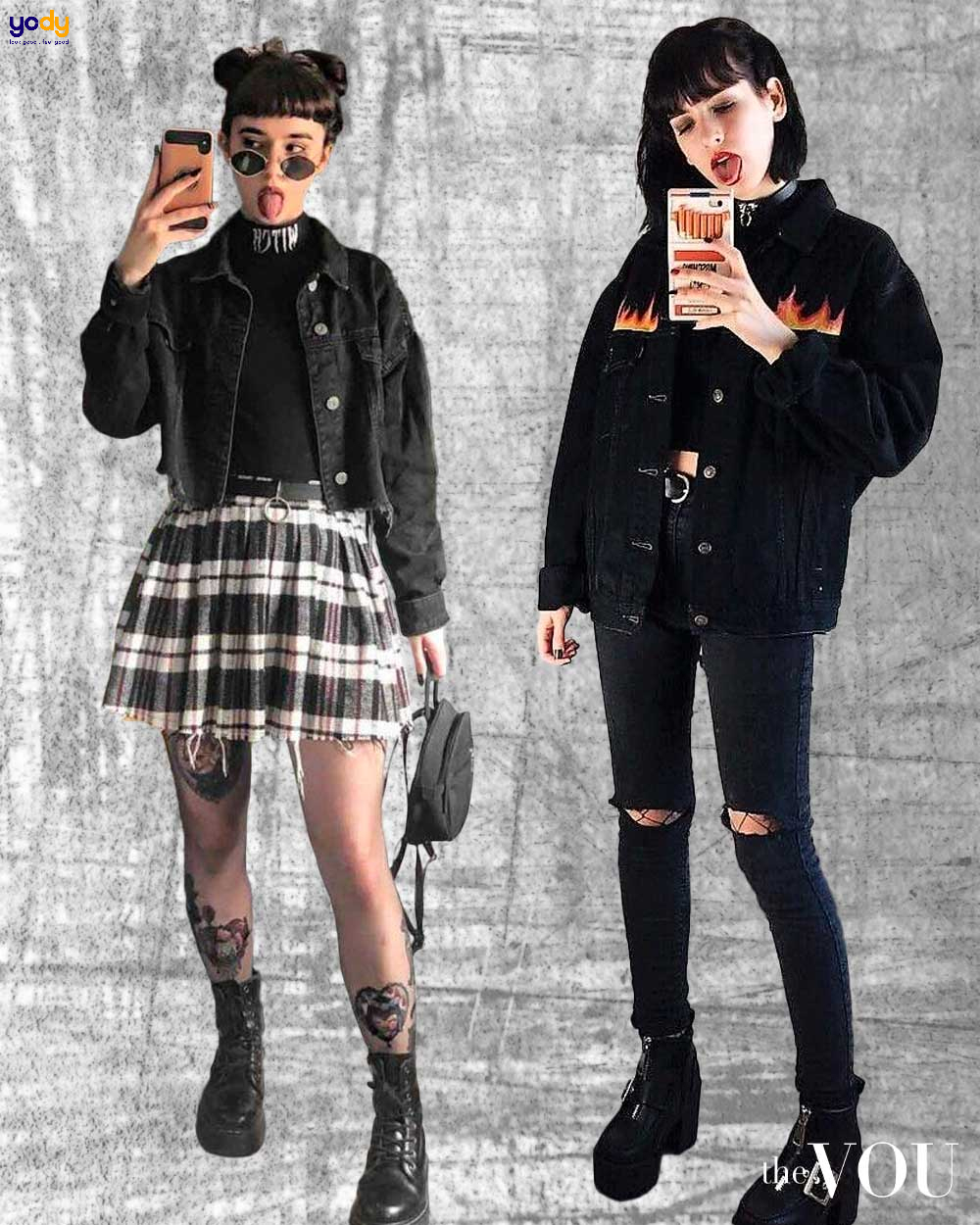 phong cách grunge aesthetic