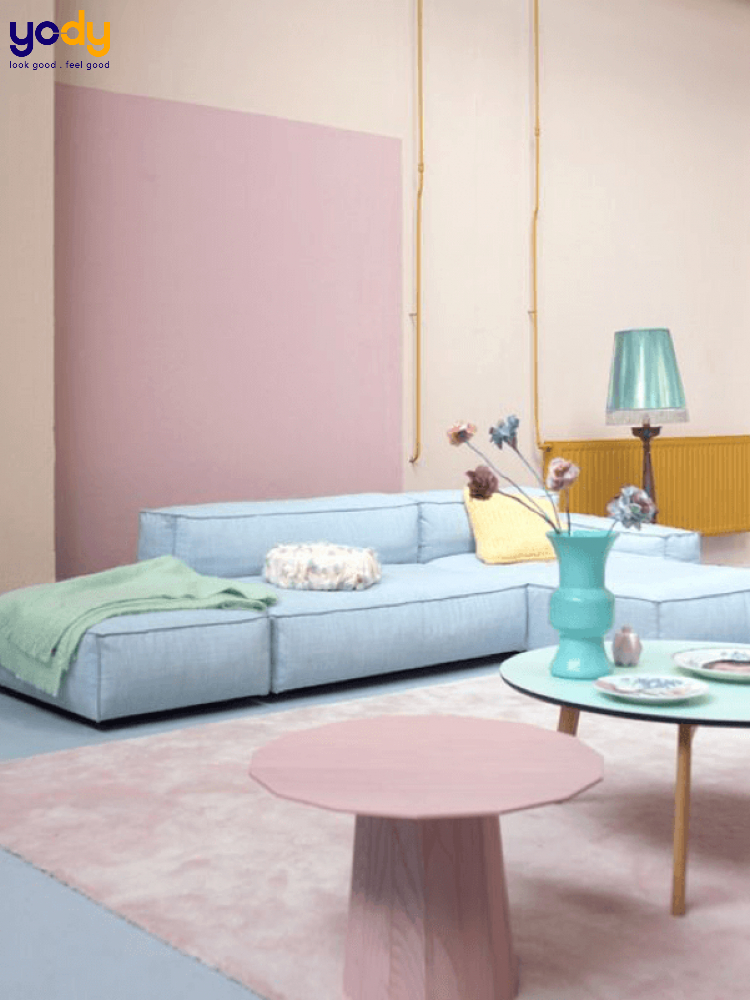 Trang trí nội thất với bảng màu pastel