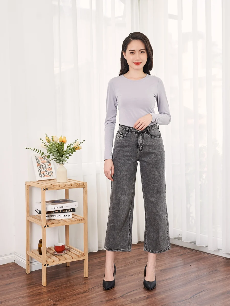 Quần jean ống rộng YODY
