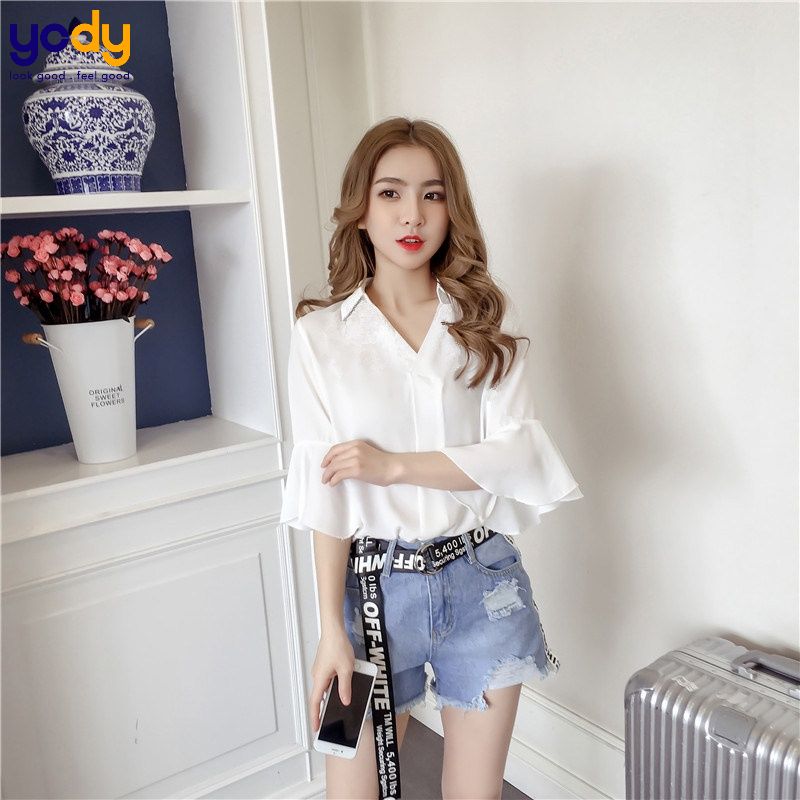 các mẫu áo sơ mi nữ cách điệu đẹp