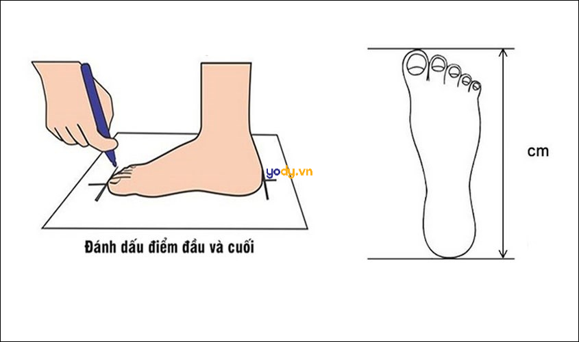 Cách đo chân mua giày