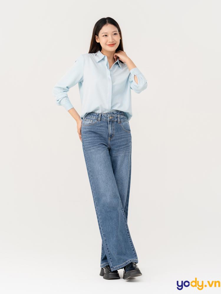 Cách phối đồ với quần jean ống rộng vừa thanh lịch vừa trẻ trung