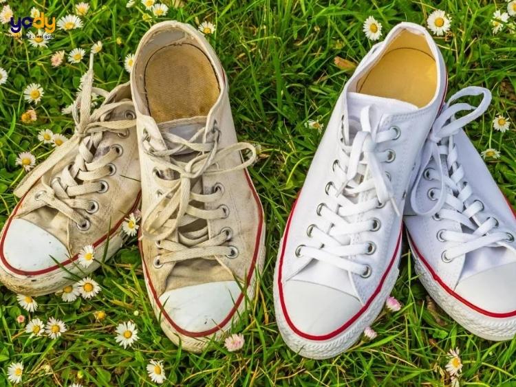 cách tẩy ố vàng trên giày