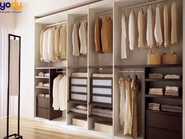 Cách tiết kiệm không gian tủ quần áo