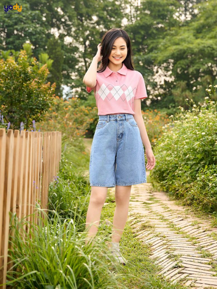Quần short mix áo thun