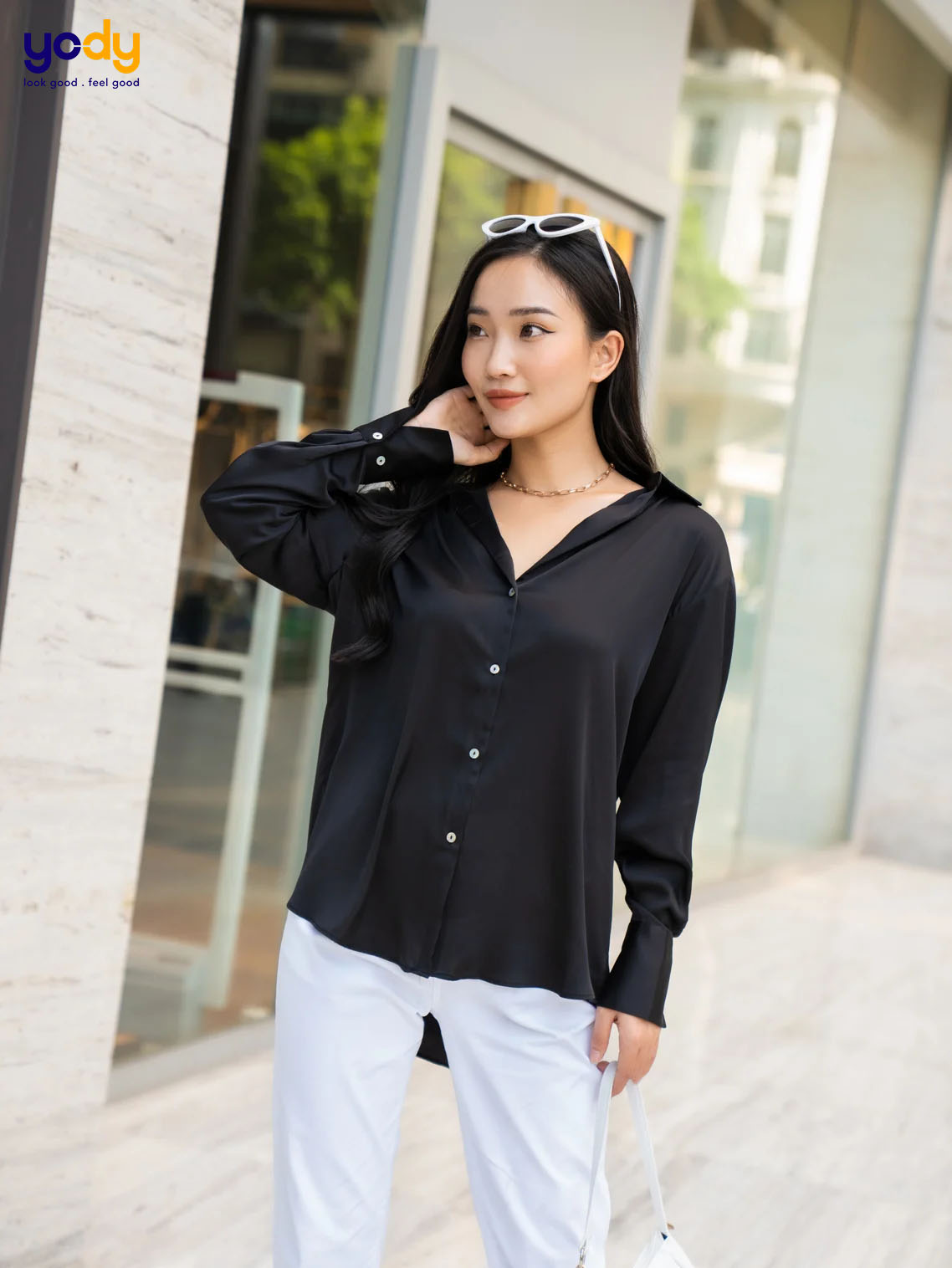 Thanh lịch, trang nhã khi phối đồ với áo sơ mi 