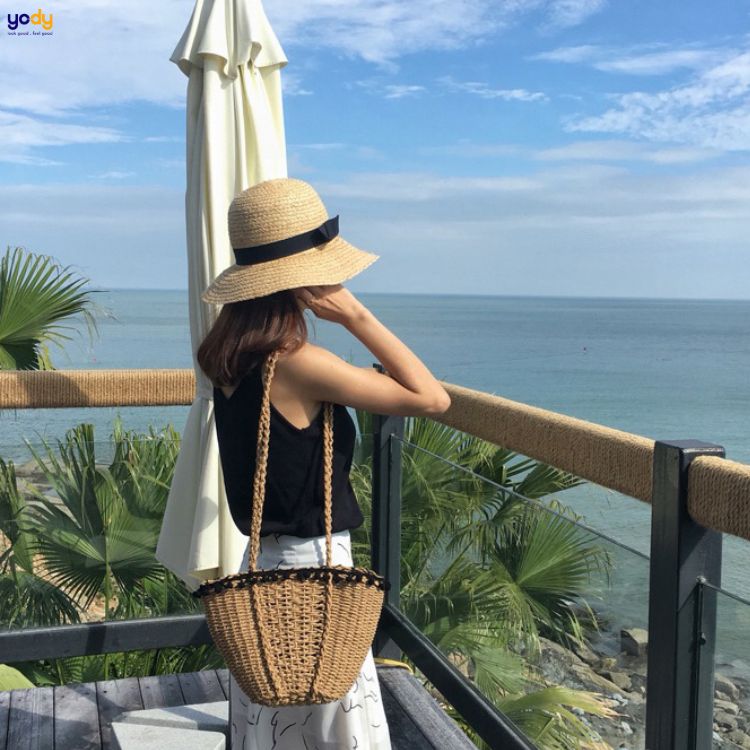 Túi cói đi biển