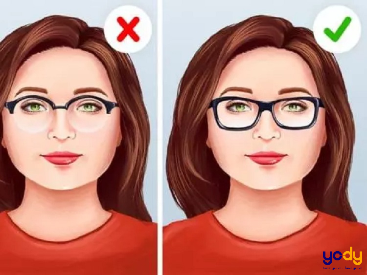 gọng kính cận nữ mặt tròn