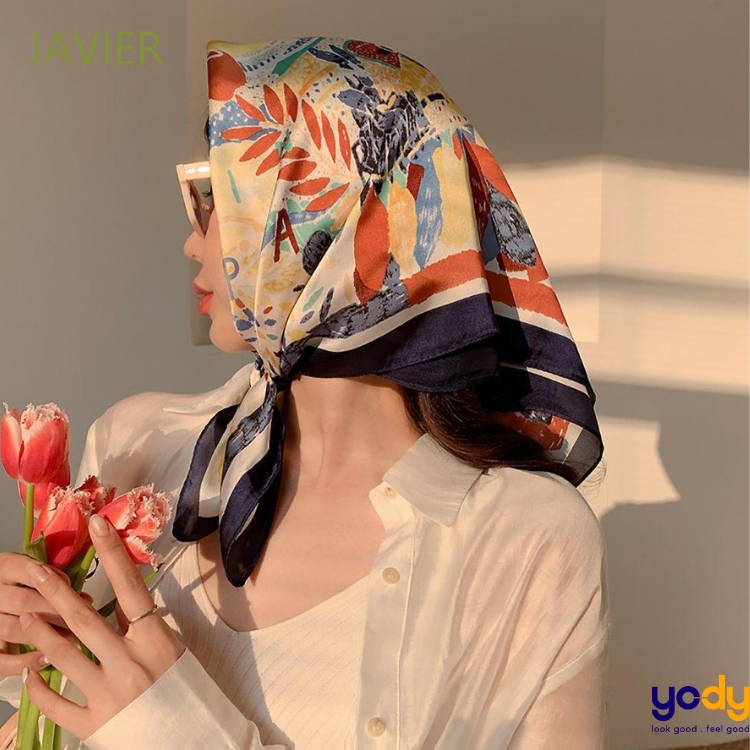 phối đồ với khăn bandana nữ