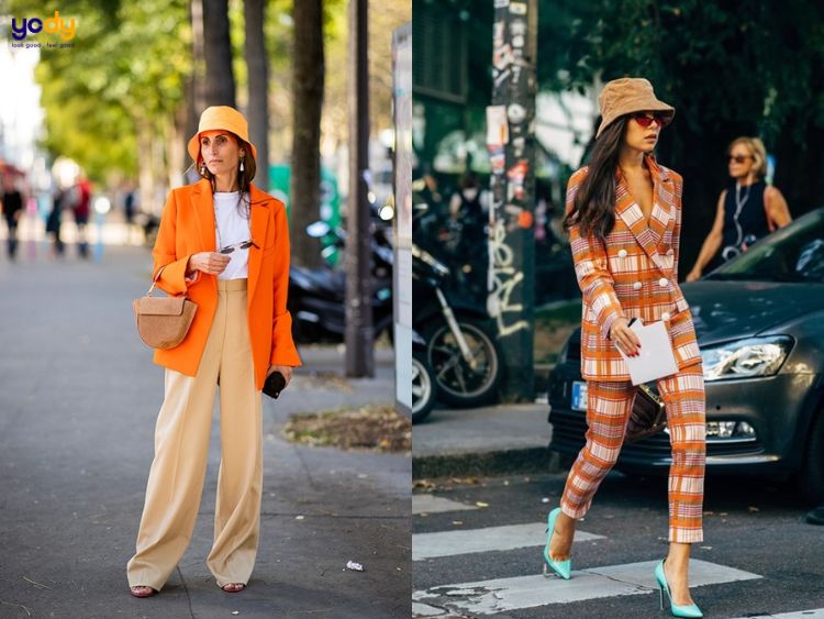 Suit phối đồ chất chơi cùng mũ bucket
