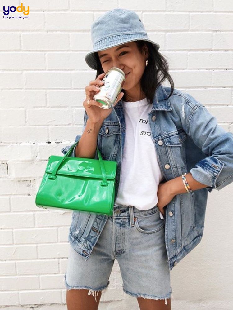 Đồ jeans mix bucket hat