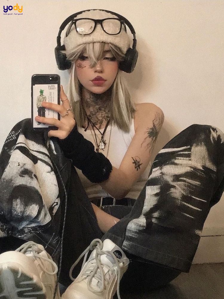 Outfit mang phong cách Grunge
