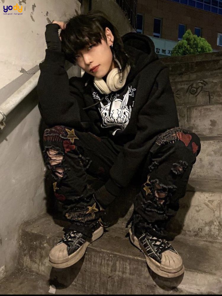 Outfit cho nam, quần baggy, áo hoodie....