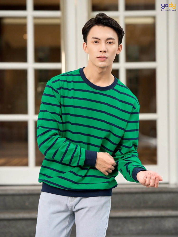 phối đồ với áo thun tay dài nam