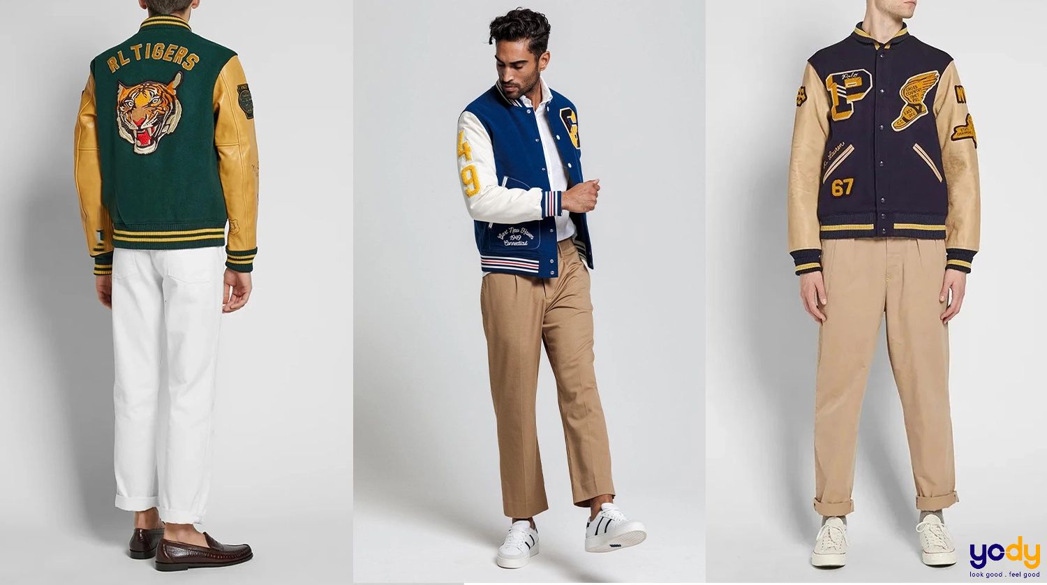 phối đồ với varsity jacket