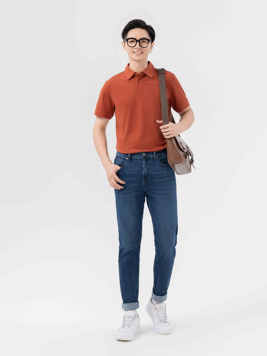 Quần jeans slim-fit