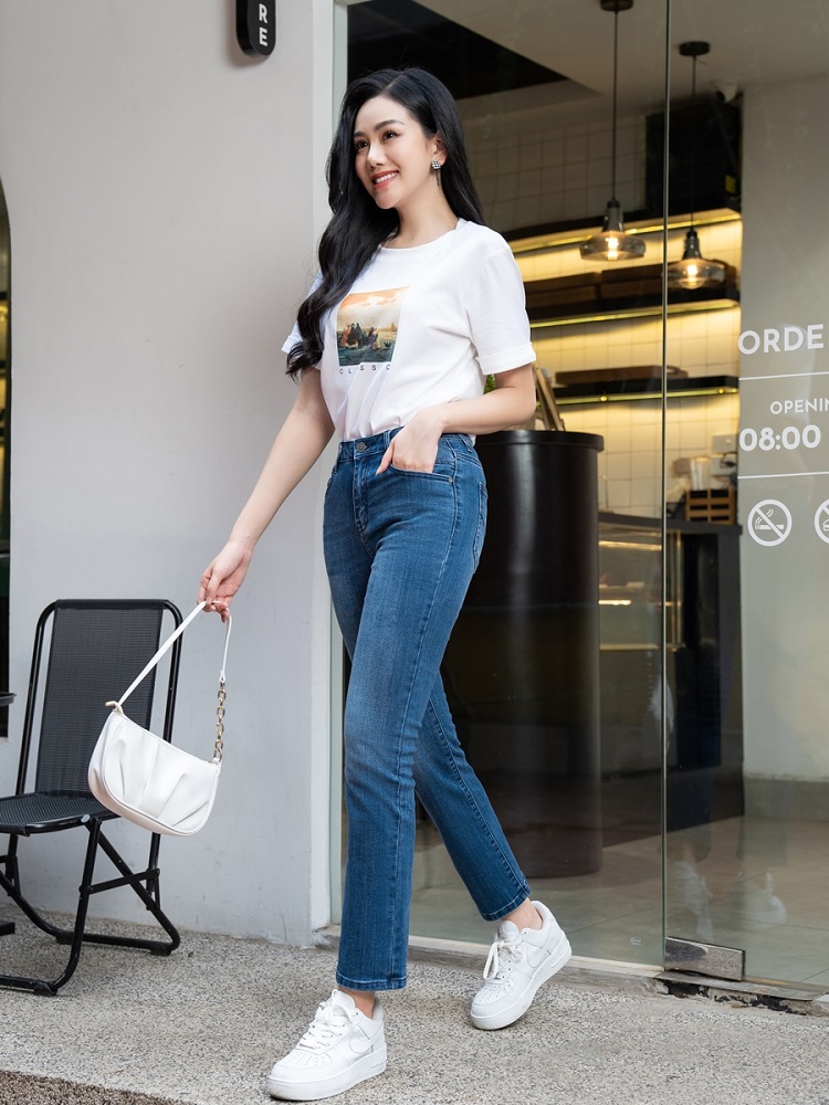 Quần jeans nữ cao cấp YODY