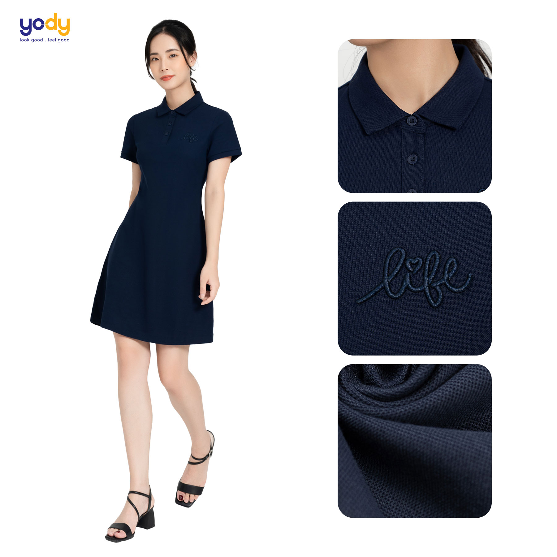 Vải Pique Sorona làm từ sợi Sorona và Cotton