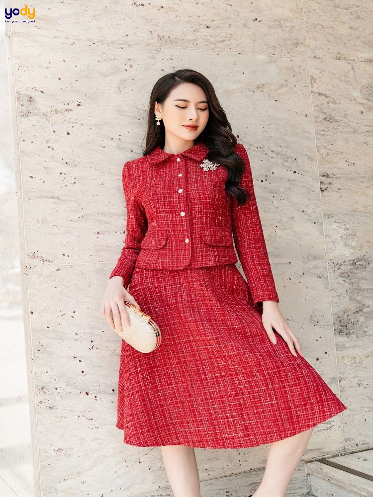Set áo váy tweed - Xu hướng thời trang 2024