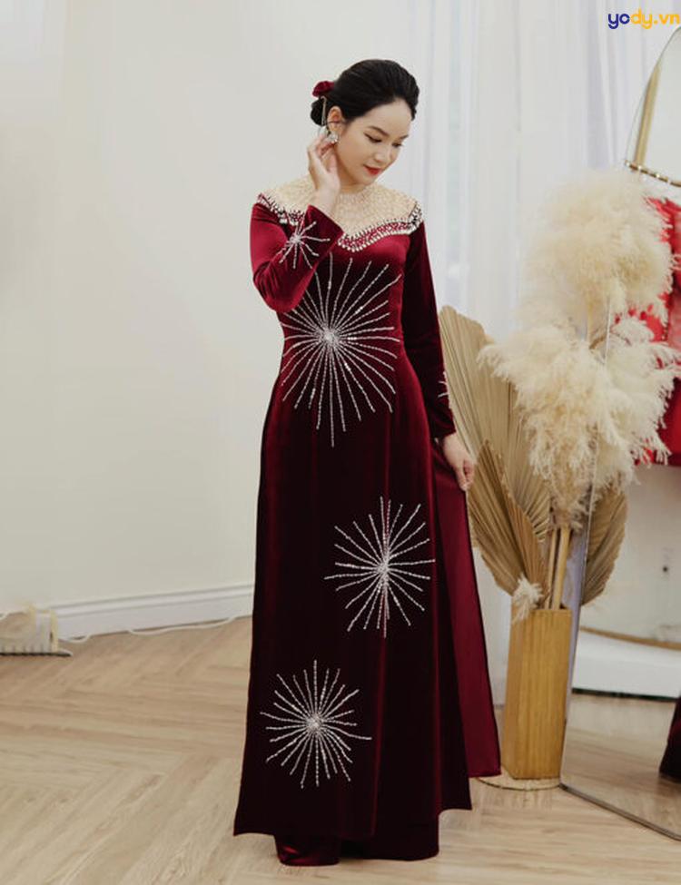 áo dài bà sui đẹp sang trọng