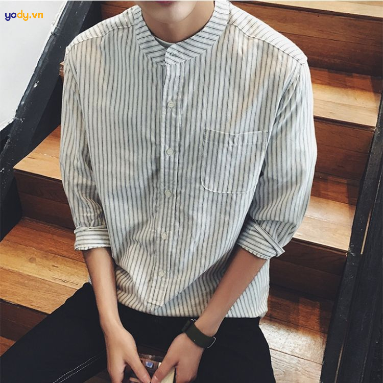 áo sơ mi cổ đứng