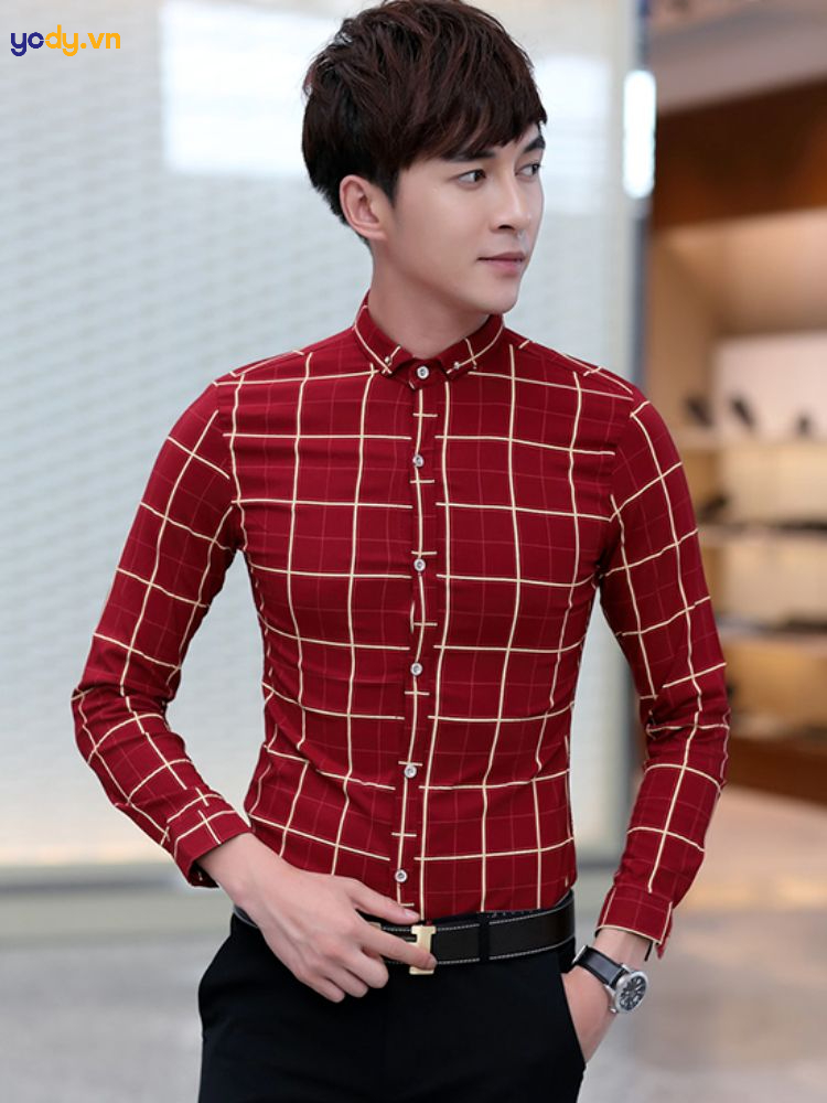 áo sơ mi cổ đứng