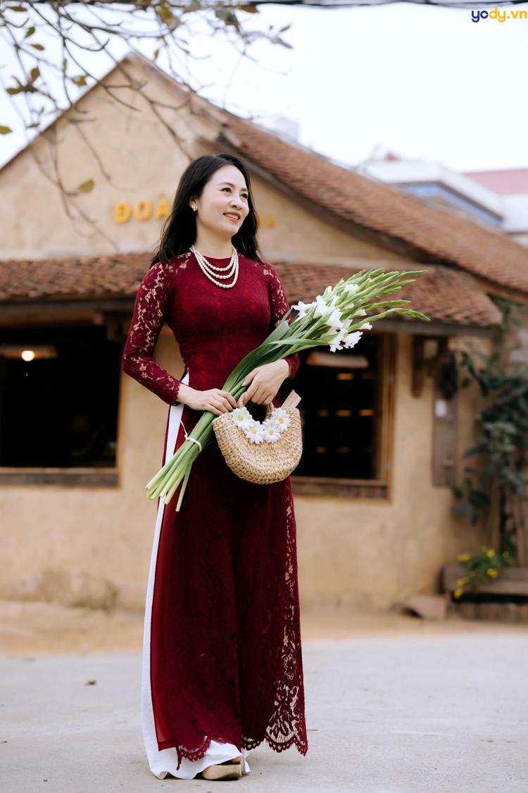 cách tạo dáng chụp ảnh áo dài tết