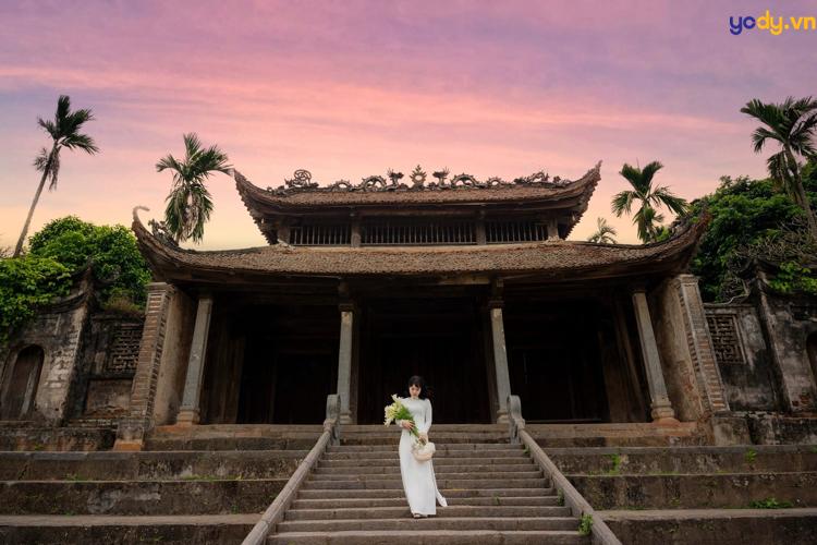Caption áo dài