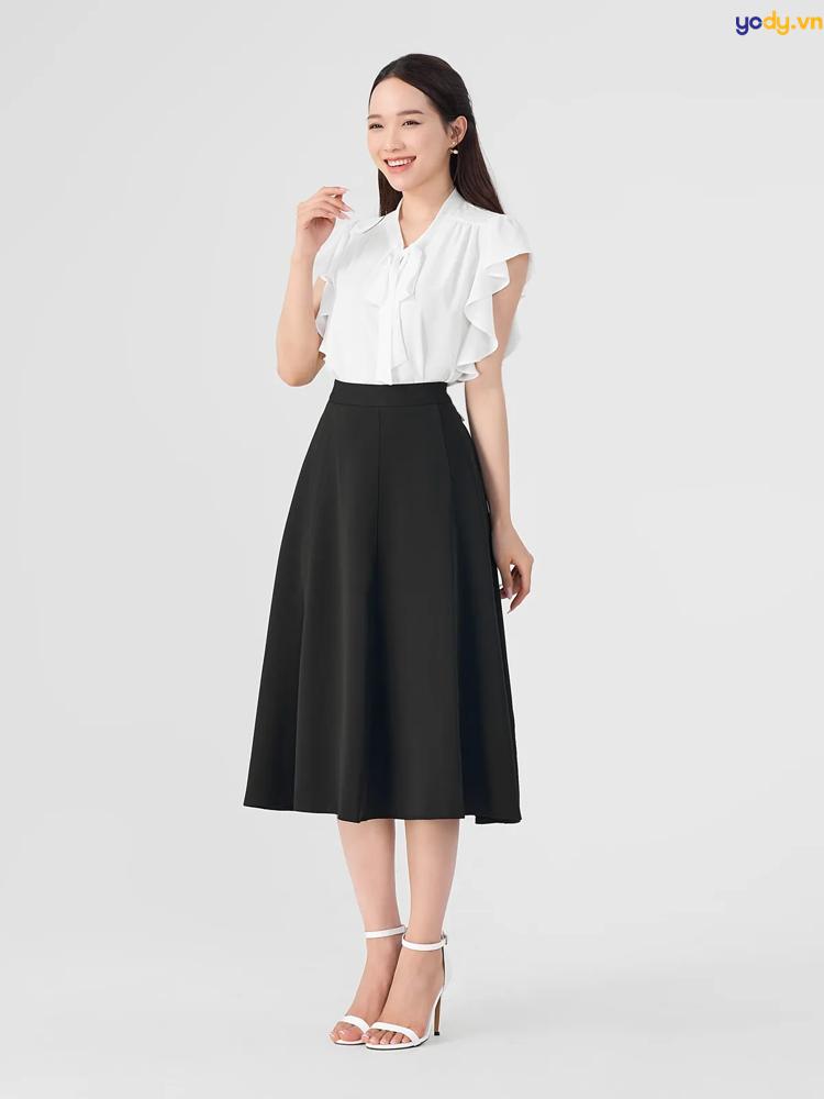 phối chân váy áo sơ mi