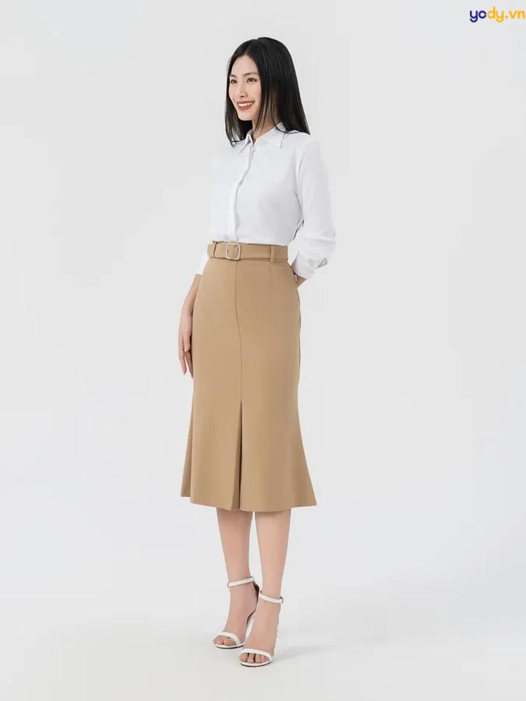 phối chân váy áo sơ mi