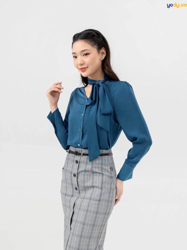 phối chân váy áo sơ mi