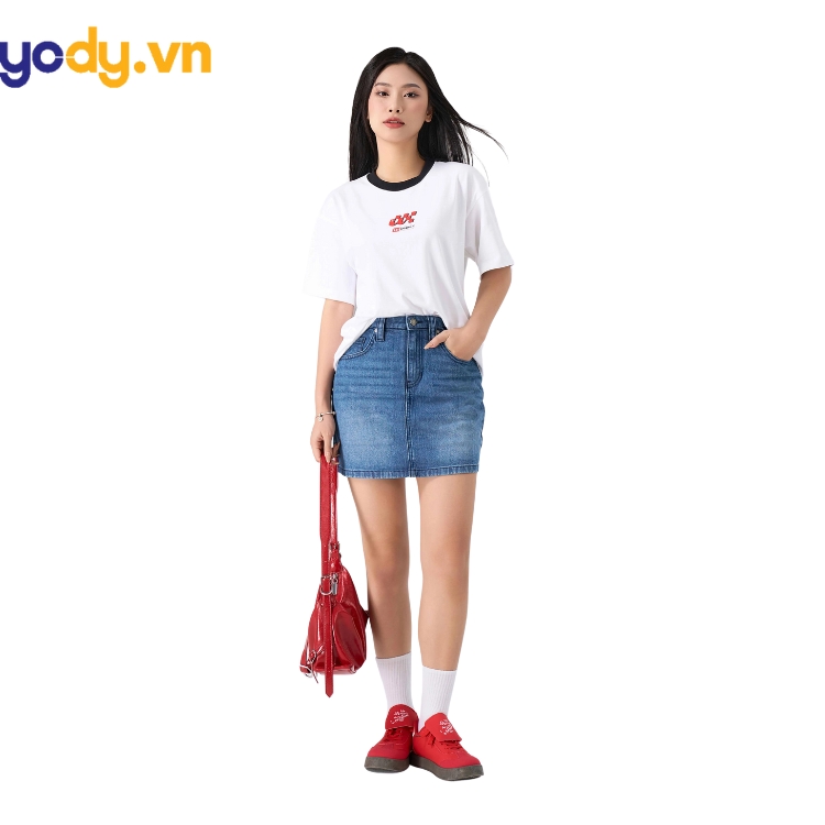 chân váy jean hàng hiệu