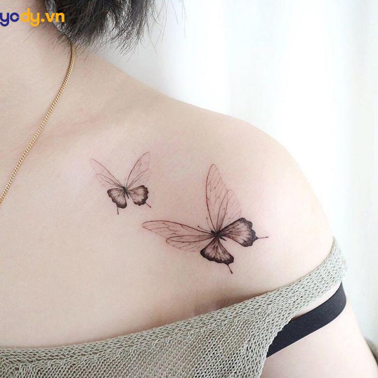 hình xăm con bướm