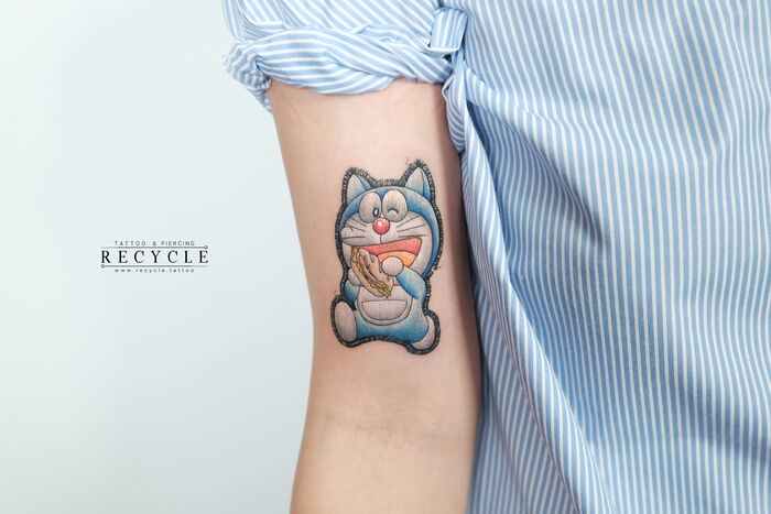 hình xăm doraemon