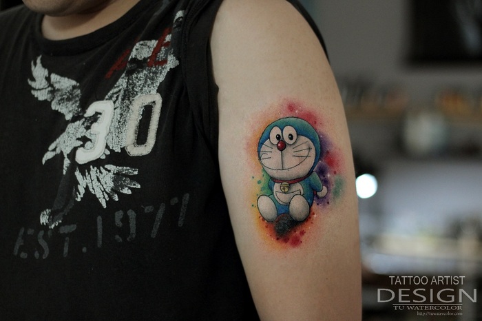 hình xăm doraemon