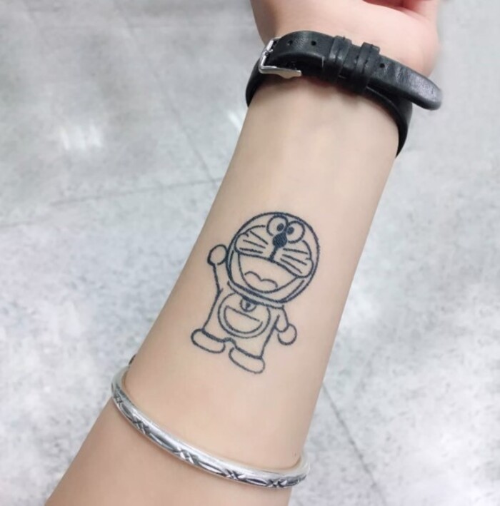 hình xăm doraemon