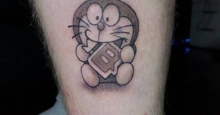 hình xăm doraemon