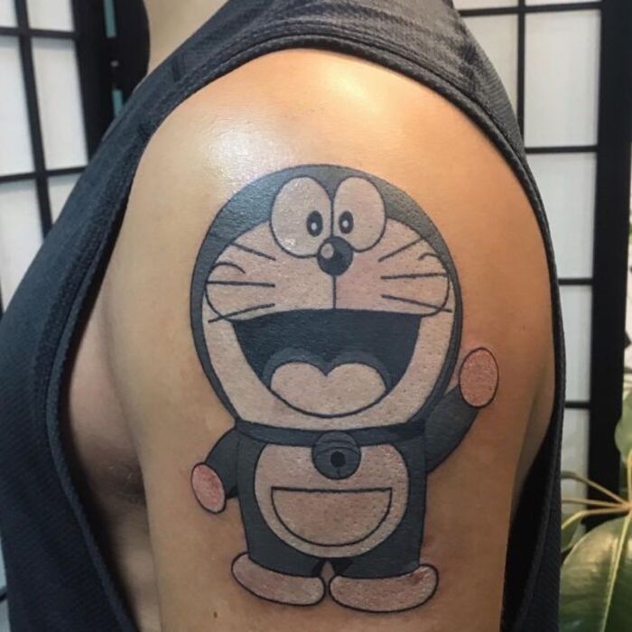 hình xăm doraemon