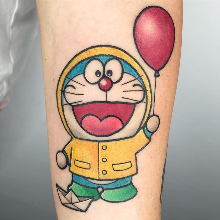 hình xăm doraemon
