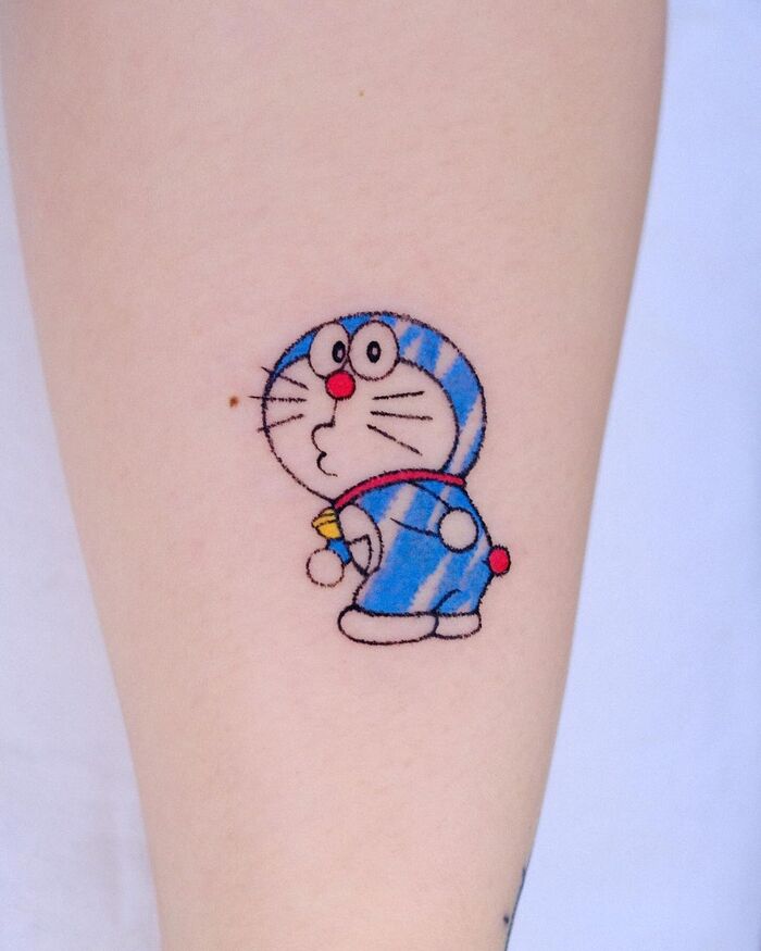hình xăm doraemon