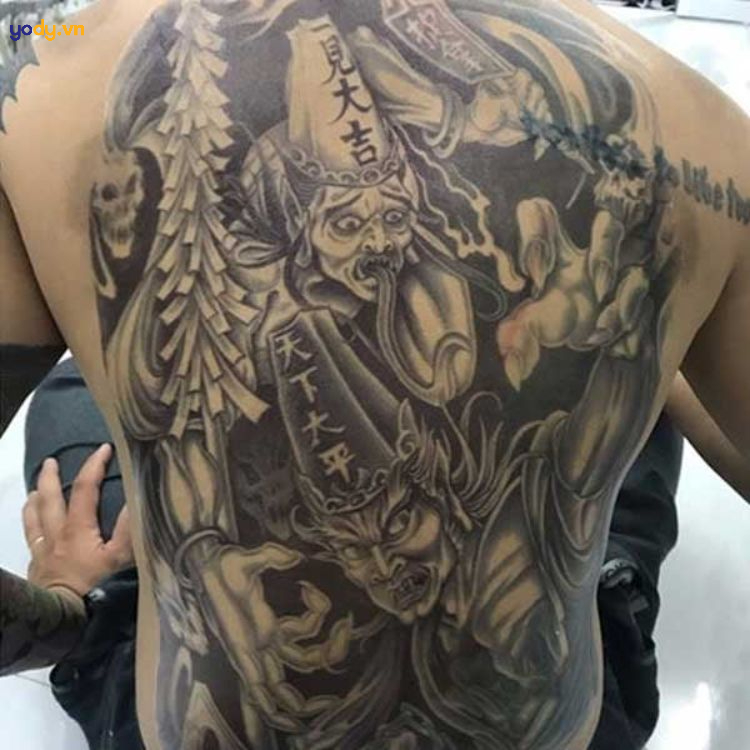 hình xăm hắc bạch vô thường