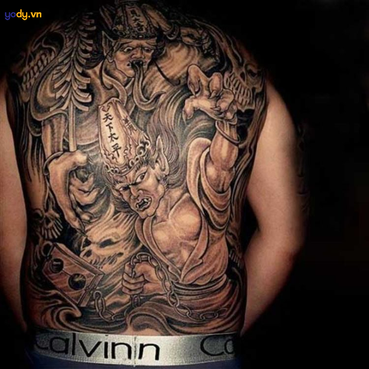 hình xăm hắc bạch vô thường