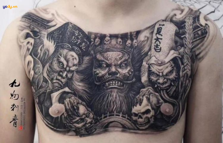 hình xăm hắc bạch vô thường