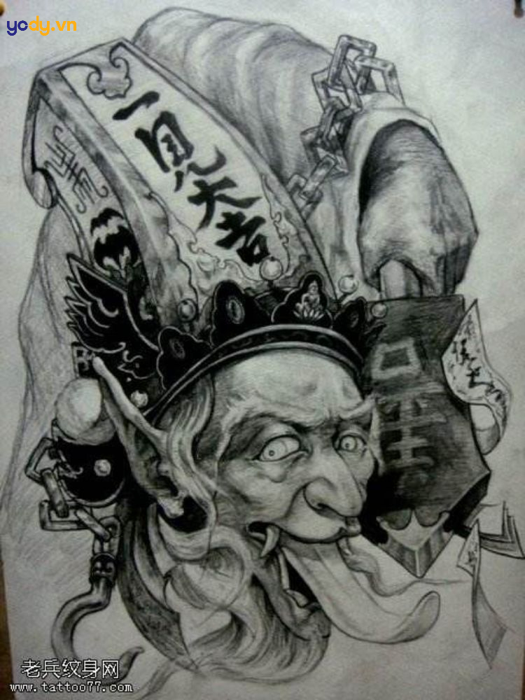 hình xăm hắc bạch vô thường