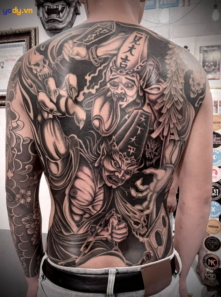hình xăm hắc bạch vô thường