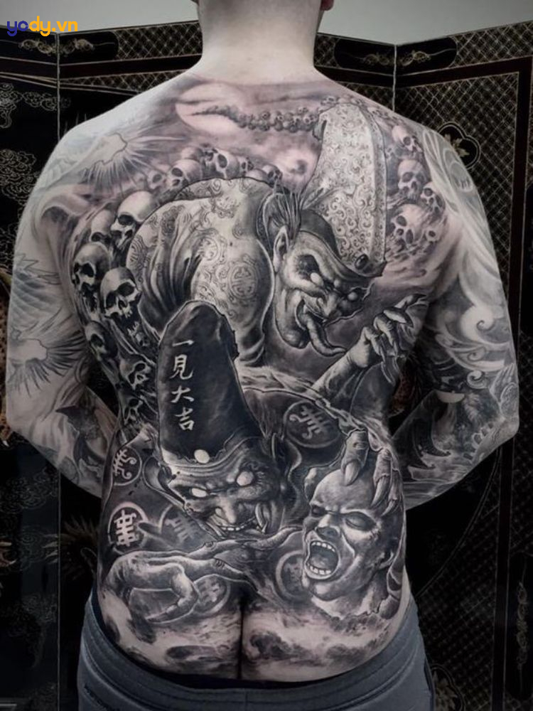 hình xăm hắc bạch vô thường