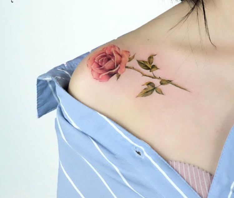 hình xăm hoa hồng