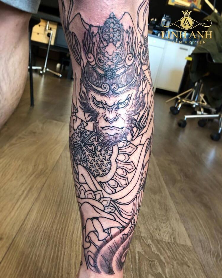 hình xăm tôn ngộ không