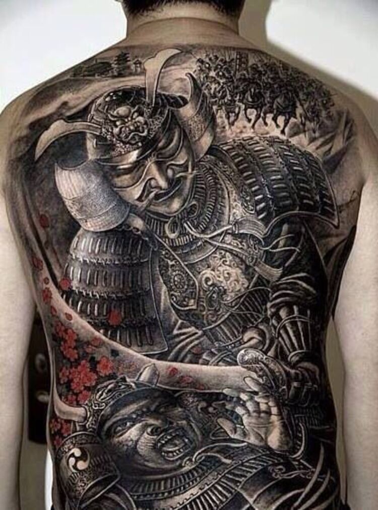 hình xăm samurai