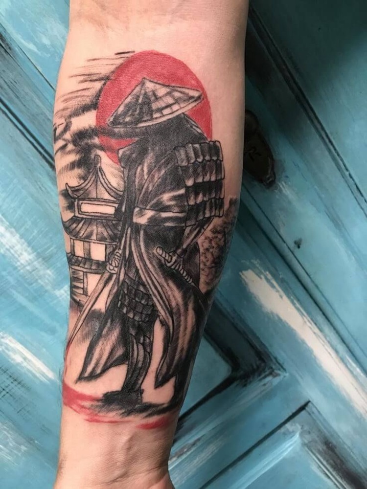 hình xăm samurai